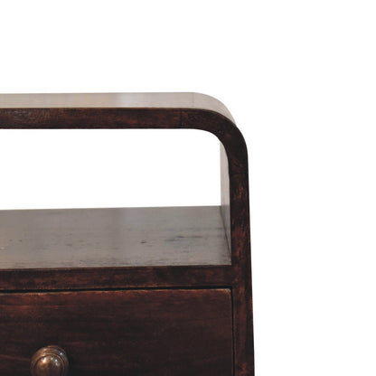 Mini Curve Open Bedside Nightstand