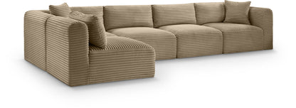 Shaggy - Fabric 5 Piece Modular Sectional