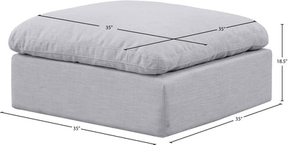 Indulge - Linen Ottoman
