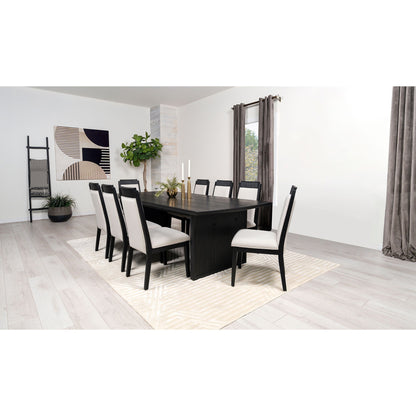 Ennis - 9 Piece Dining Table Set With Chairs - Black