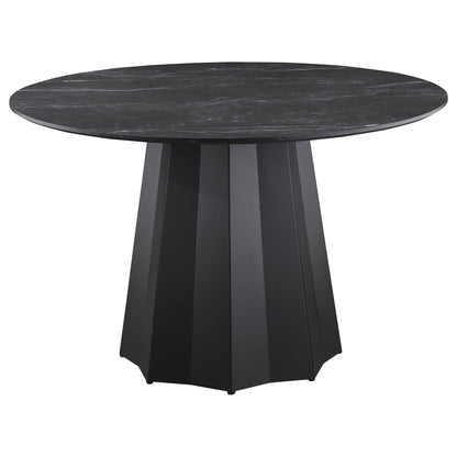 Dorgan - Round Dining Table - Black