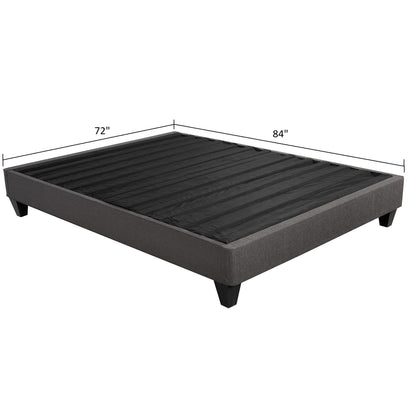 14" Upholstered Platform Bed Base, Mattress Foundation