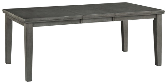 Hallanden - Rectangular Dining Room Butterfly Extension Table - Gray
