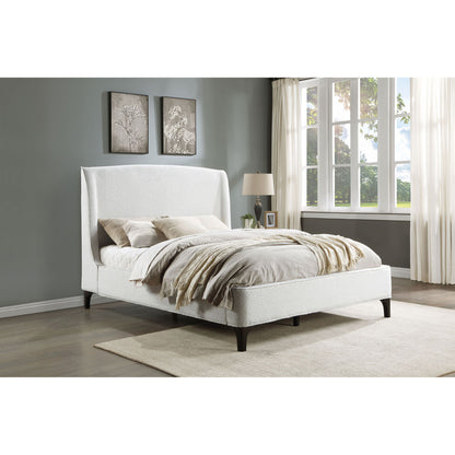 Theodore - Eastern King Wingback Bed - Ivory