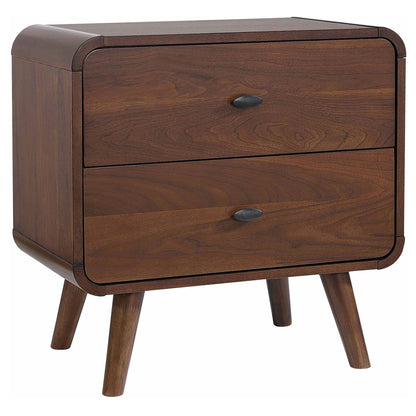 2 Drawer Nightstand - Walnut