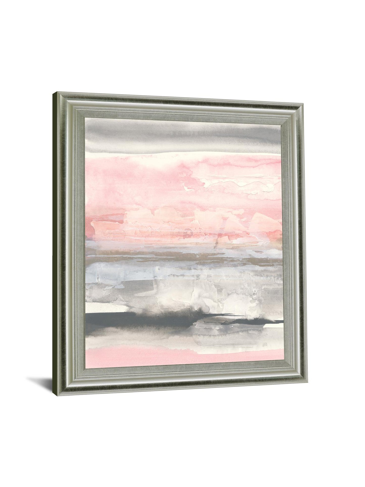 Blushed Horizon Mist - 28" x 34" Framed Wall Art