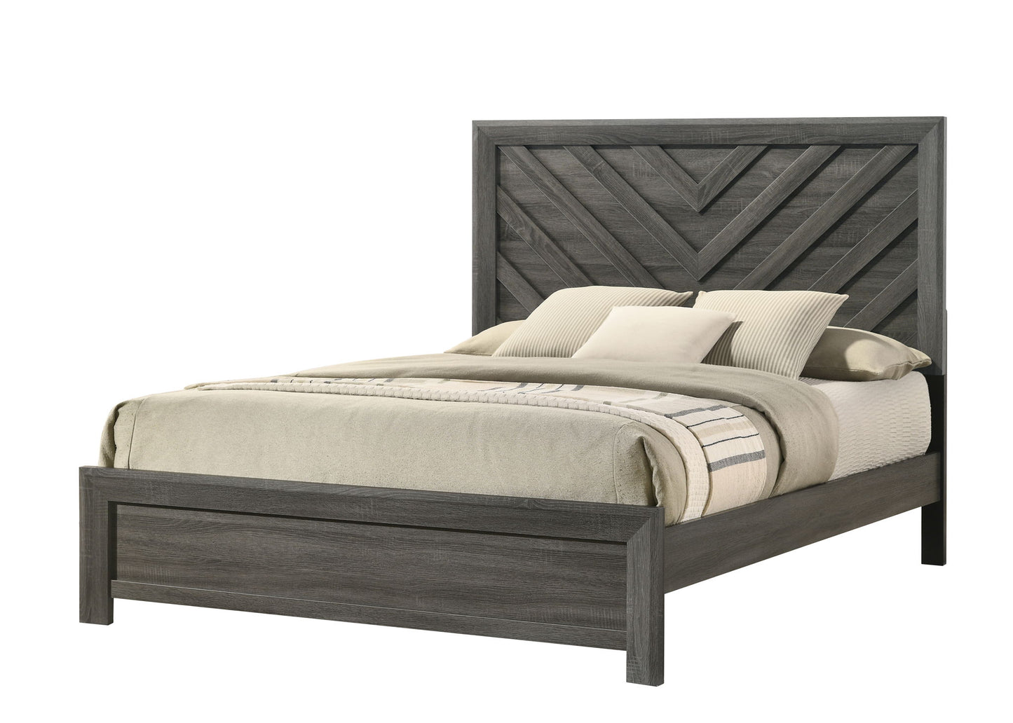 Valor - Queen 4 Piece Bedroom Set - Gray