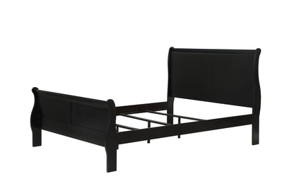Louis Philip - King 5 Piece Bedroom Set - Black