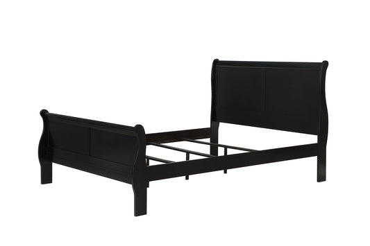 Louis Philip - King Bed - Black