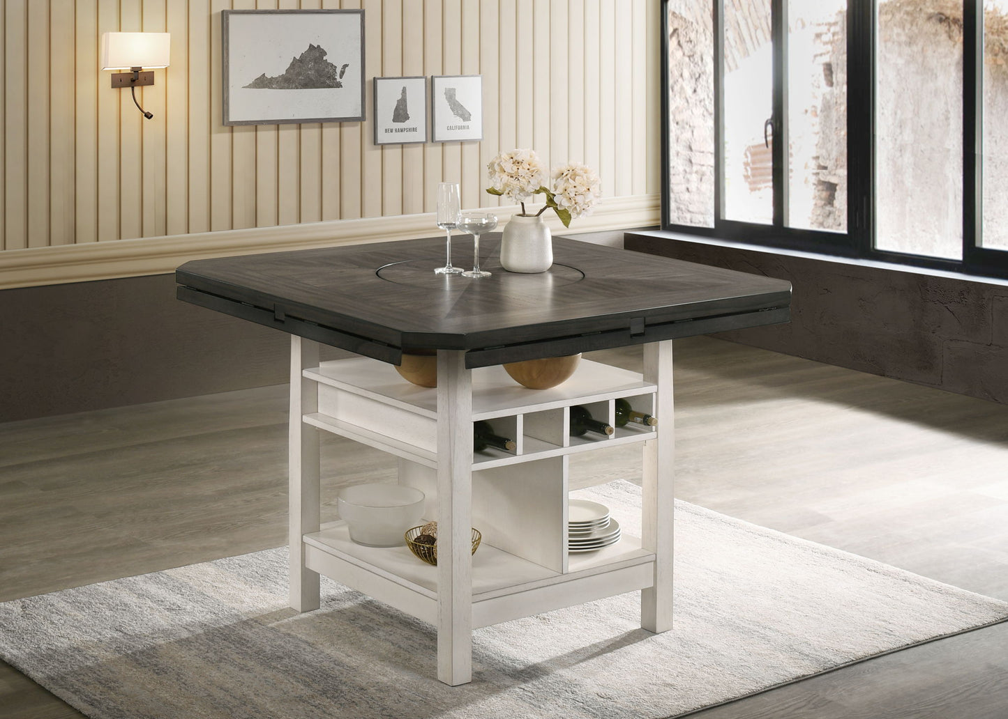 Conner - 5 Piece Dining Room Set - Gray