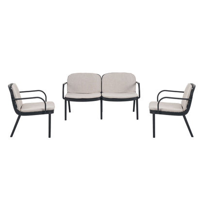 Luna - Outdoor Patio 3 Pieces Chat Set