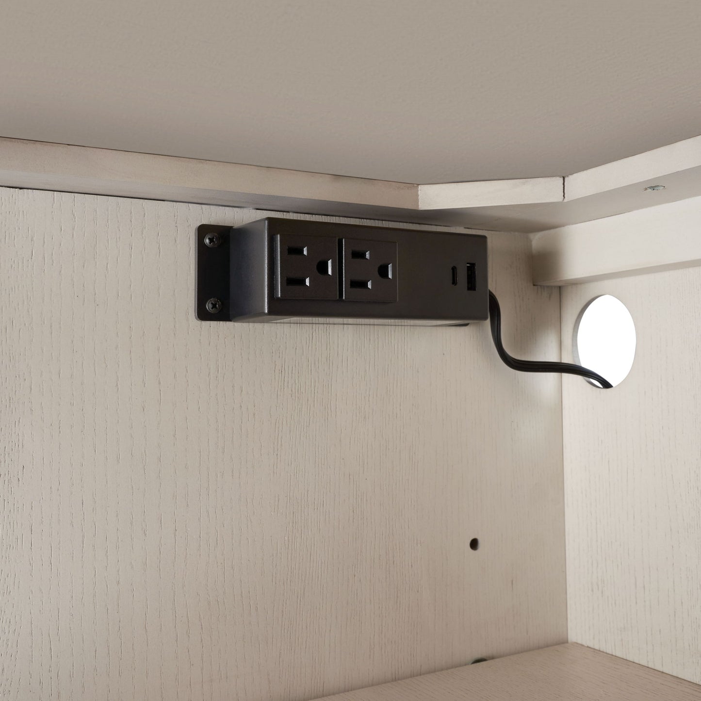 Server With Base - White