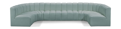Arc - Faux Leather Modular U-Shaped Sectional