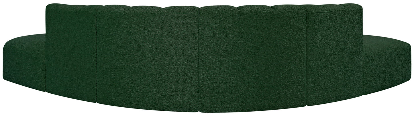 Arc - Boucle Fabric 6 Piece Corner Modular Sofa
