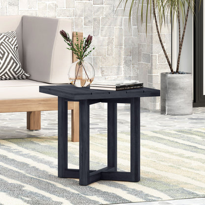 Ella - Square Side Table With Cross Stretcher Base