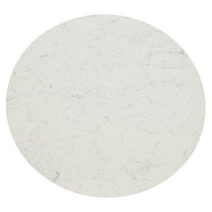 Jaramillo - Counter Height Table - Natural Marble Top & Black