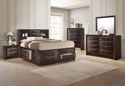 Emily - Queen 5 Piece Bedroom Set - Cherry