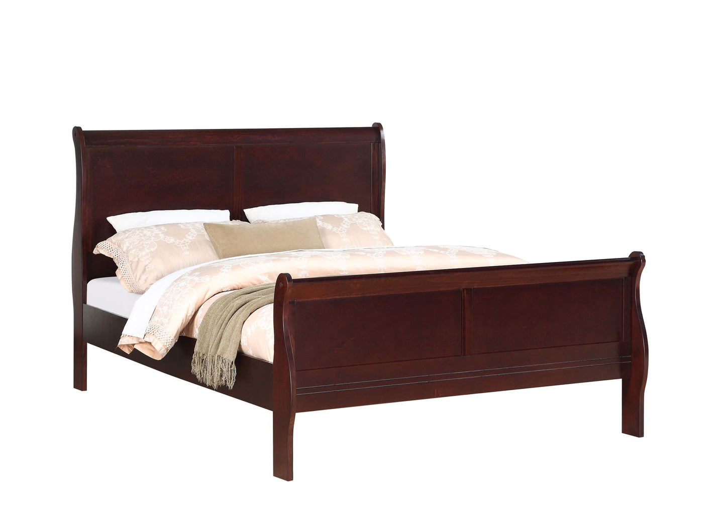 Louis Philip - King Bed - Cherry