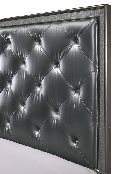 Kaia - King 5 Piece Bedroom Set - Dark Gray