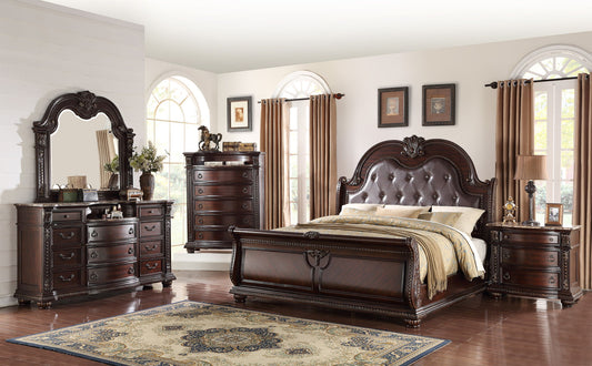 Stanley - Queen 4 Piece Bedroom Set - Cherry