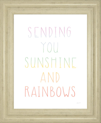 Lets Chase Rainbows VI By Jenaya Jackson - Framed Print Wall Art - White