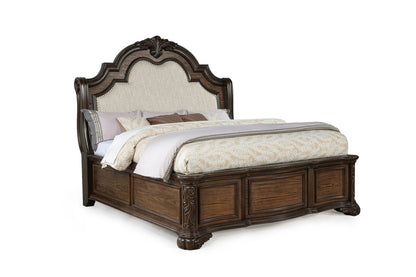 Ludwig - Queen 5 Piece Bedroom Set - Dark Brown