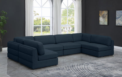 Beckham - 6 Piece Modular U-Shaped Armless Sectional