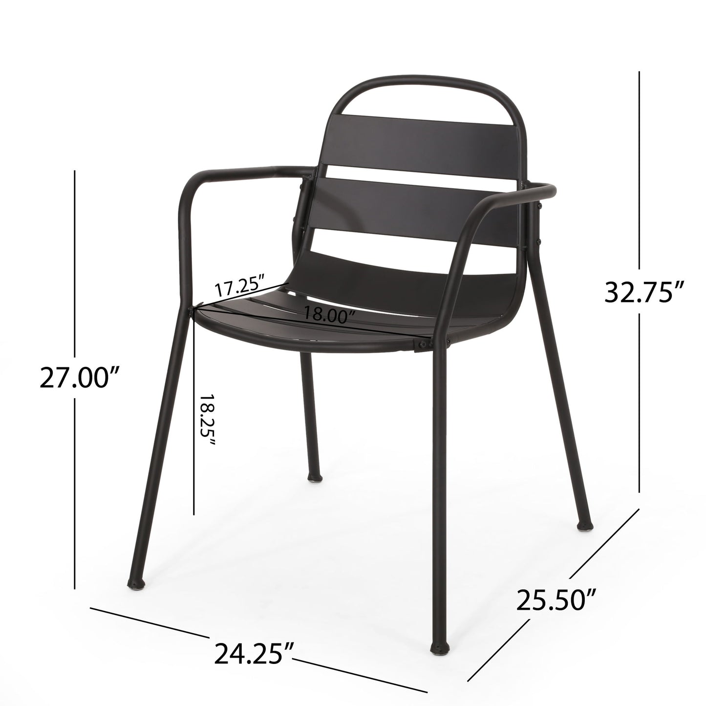 Terra Nova - Bistro Set - Matte Black