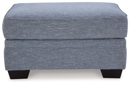 Carissa Manor - Ottoman - Denim