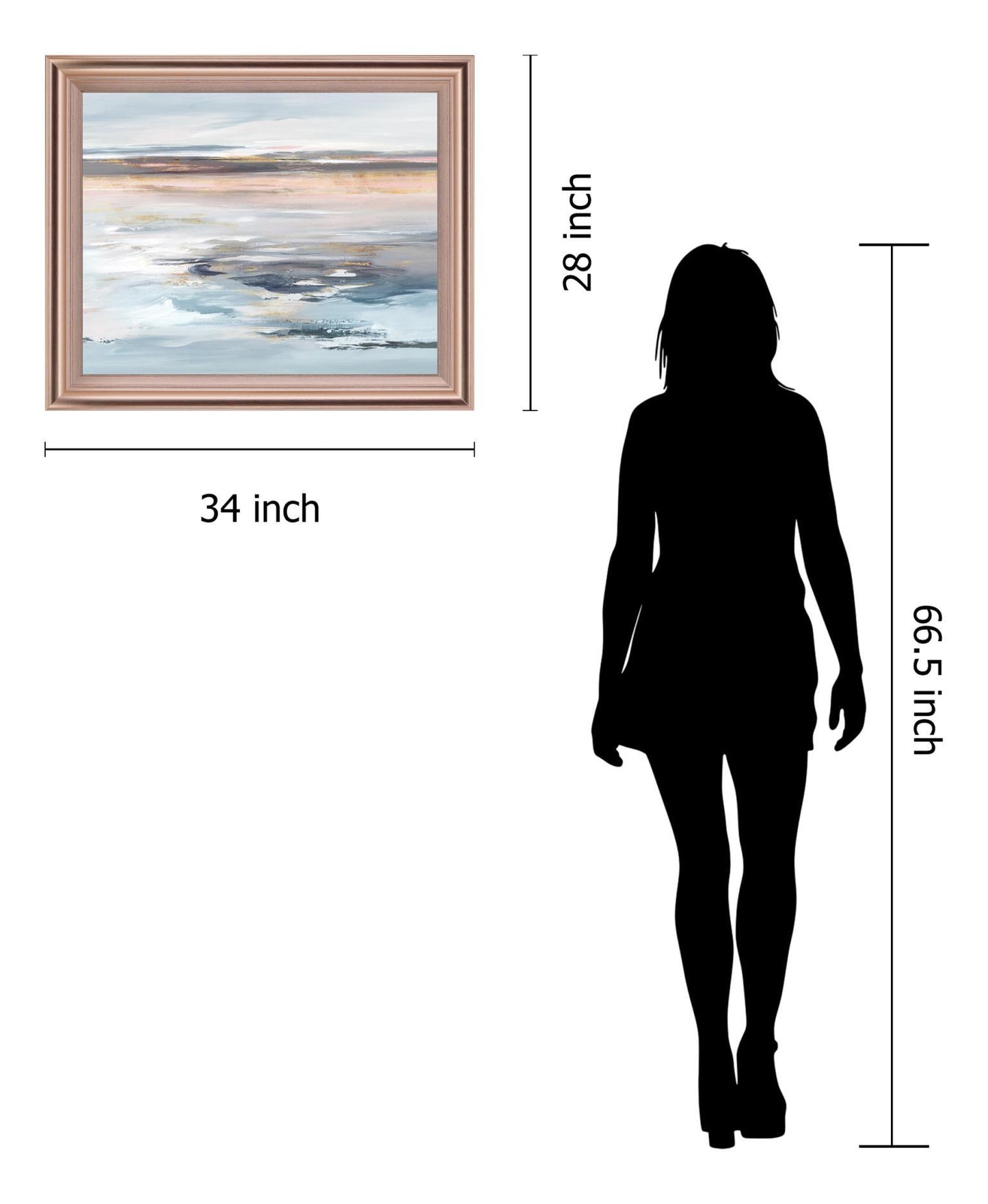 Shoreline Mist - 28" x 34" Framed Wall Art