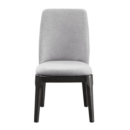 Madan - Side Chair (Set of 2) - Light Gray Linen & Gray Oak