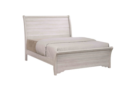 Coralee - King 4 Piece Bedroom Set - Chalk / Gray