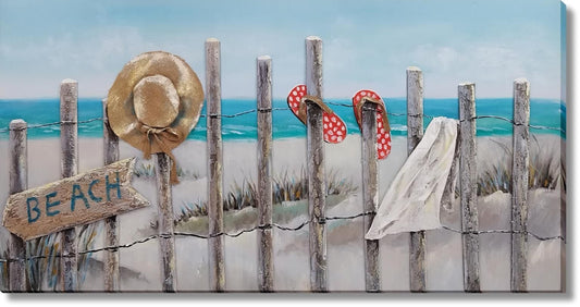 Shoreline Retreat - 28" x 55" Framed Wall Art