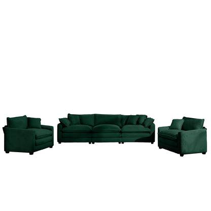 Elegant Oversized Sectional Sofa Set With Deep Seats And Flexible Layout
