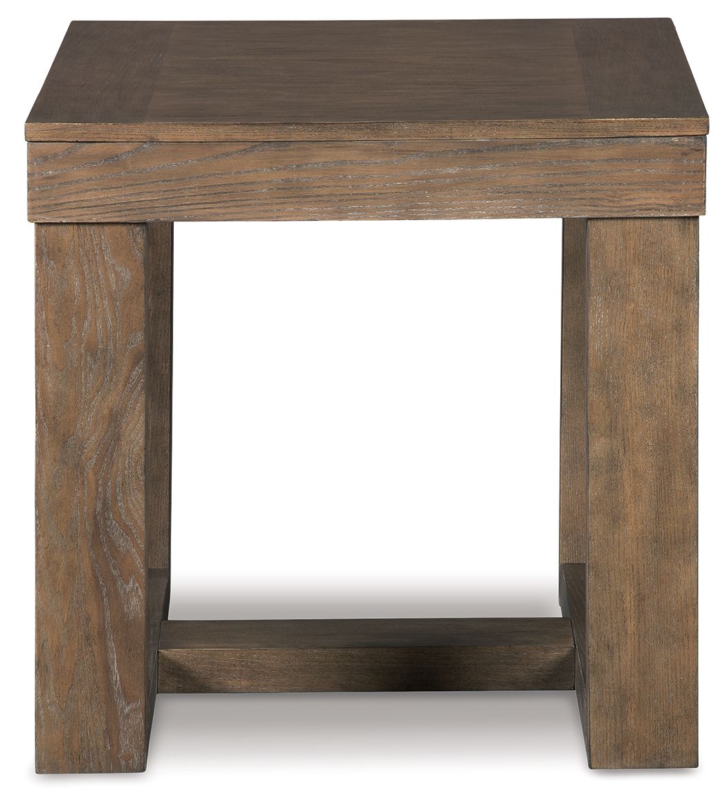 Cariton - Square End Table - Gray