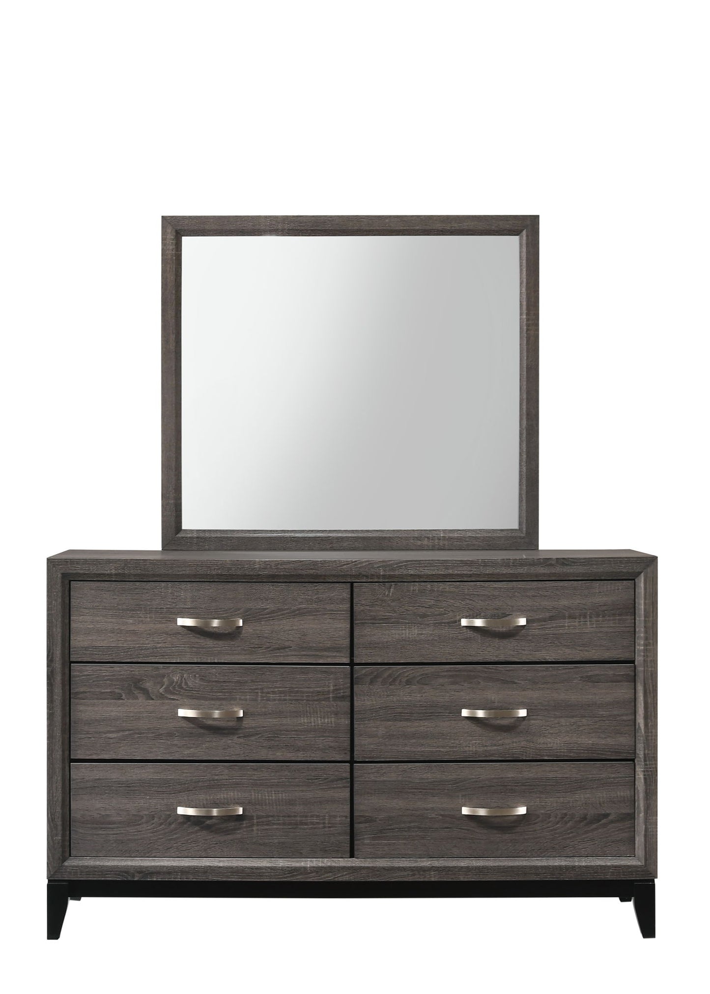 Akerson - King 4 Piece Bedroom Set - Gray