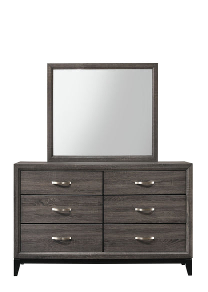 Akerson - King 4 Piece Bedroom Set - Gray