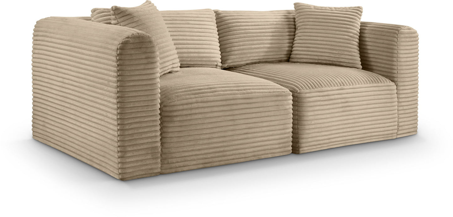 Shaggy - Fabric 2 Seat Modular Sofa