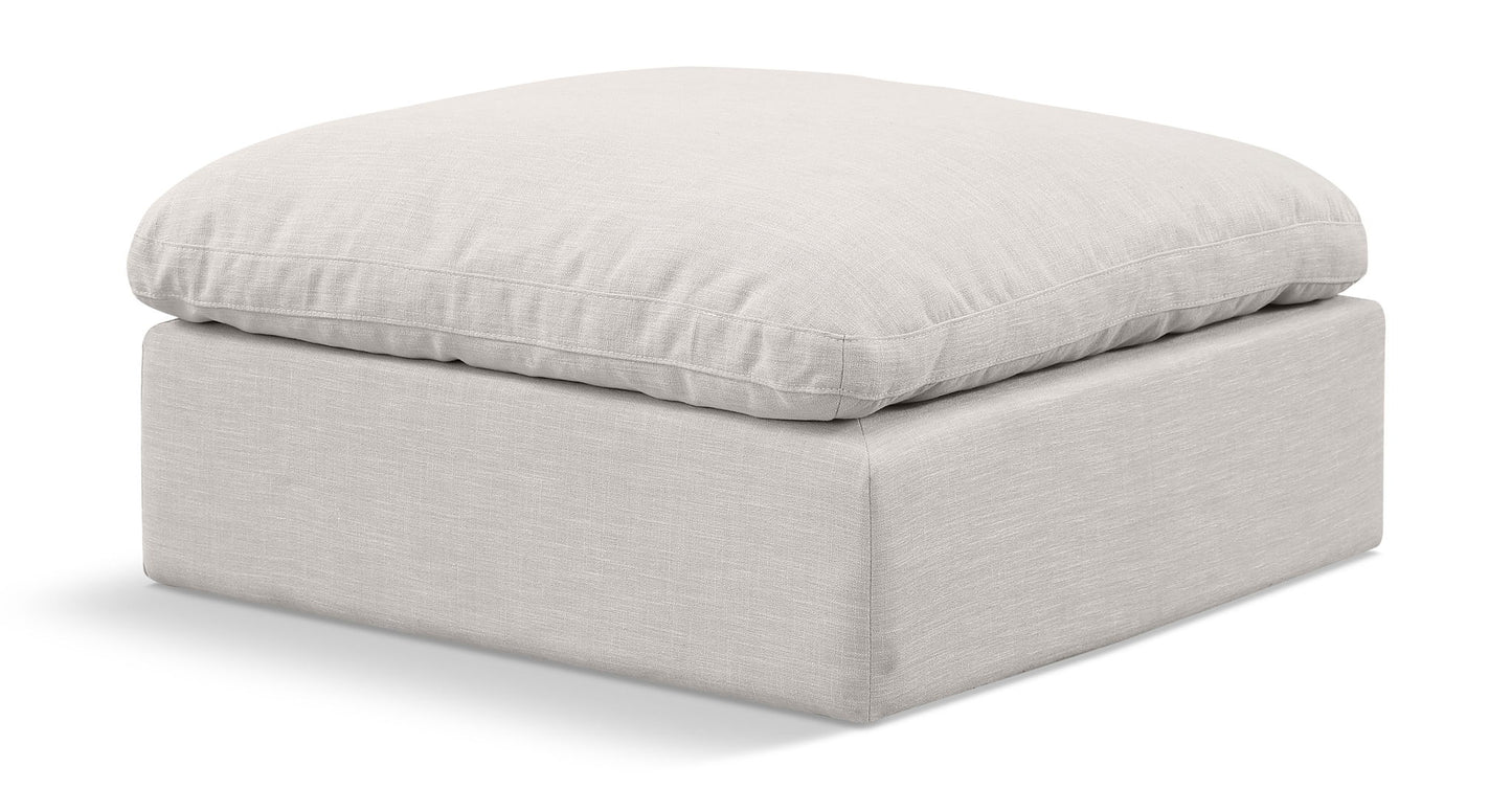 Indulge - Linen Ottoman
