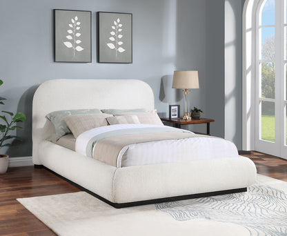 Vaughn - Boucle Bed With Black Base