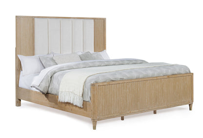 Kara - Queen 4 Piece Bedroom Set - Cerused Natural