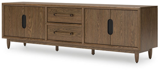 Roanhowe - Extra Large TV Stand - Brown