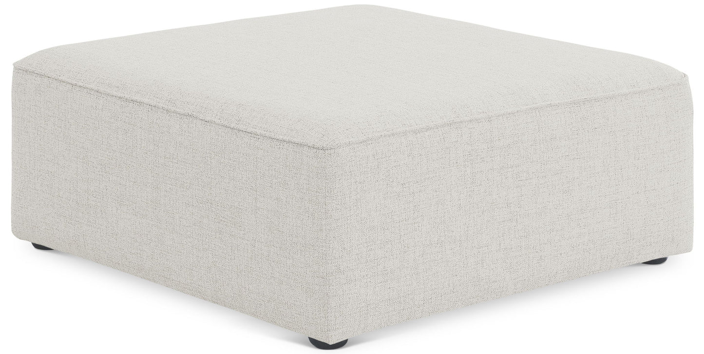 Cube - Linen Ottoman