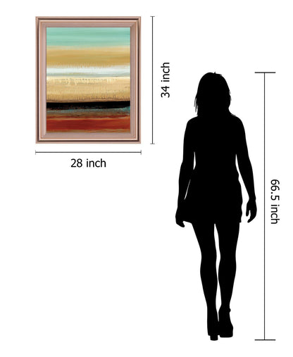 Amber Horizon - 28" x 34" Framed Wall Art