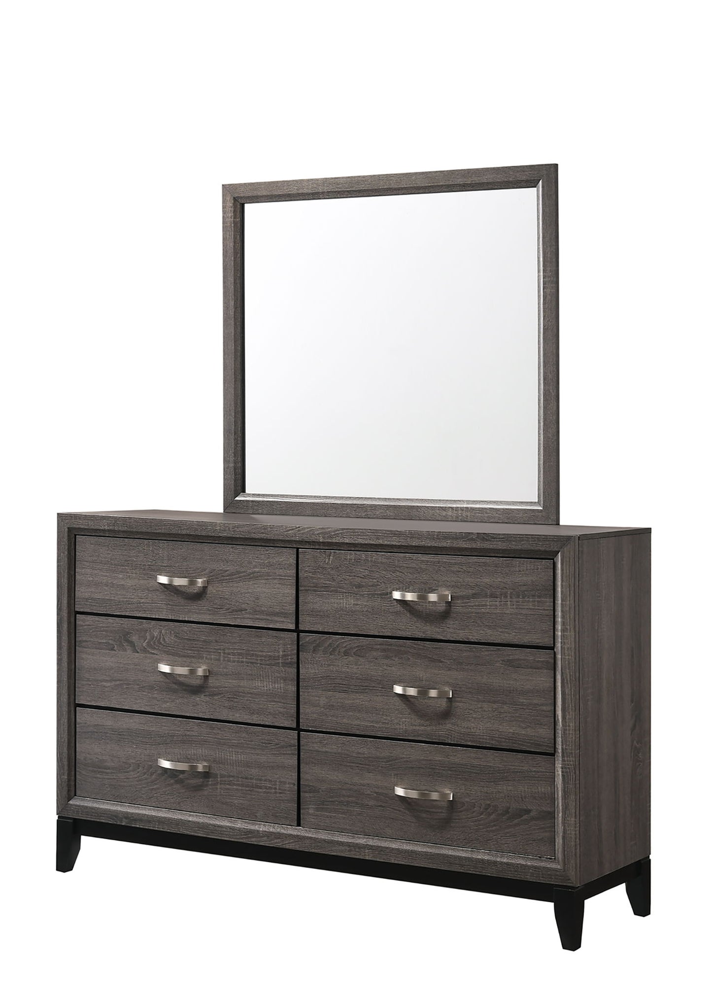 Akerson - King 4 Piece Bedroom Set - Gray