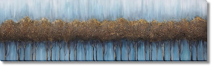 Amber Grove Mist - 20" x 71" Framed Wall Art