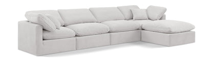 Indulge - Velvet 5 Piece Modular Sectional With Chaise