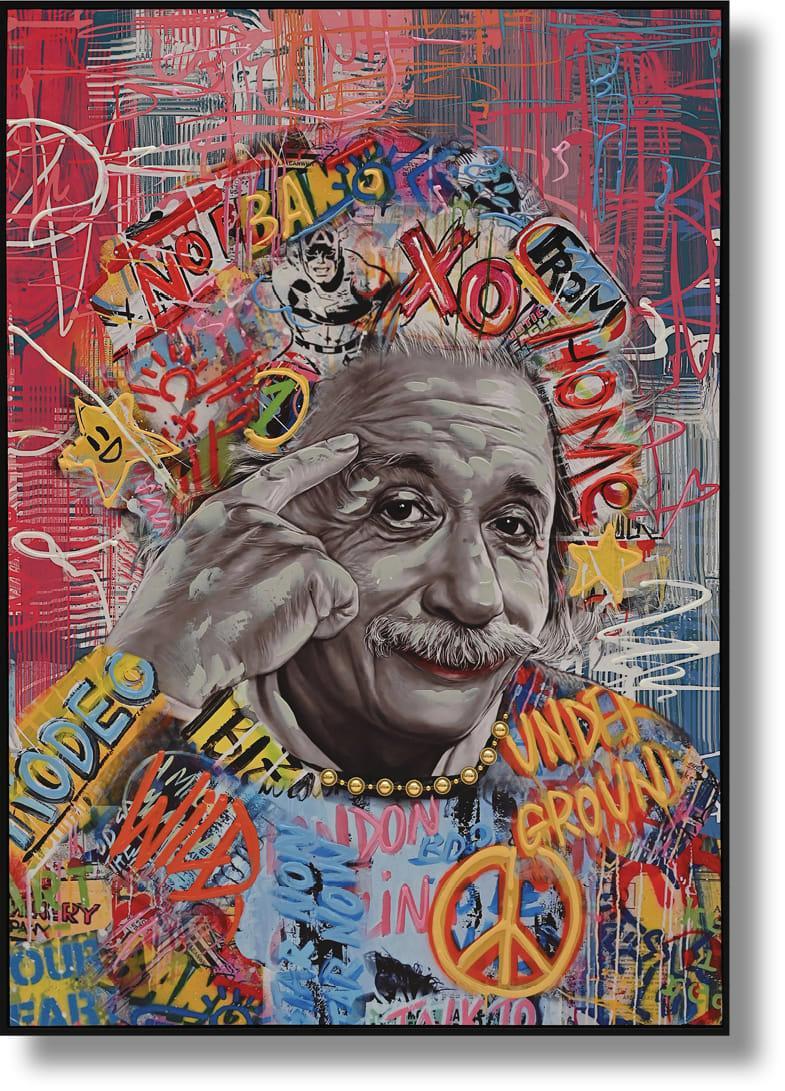 Graffiti Genius Burst - 28" x 40" Framed Wall Art
