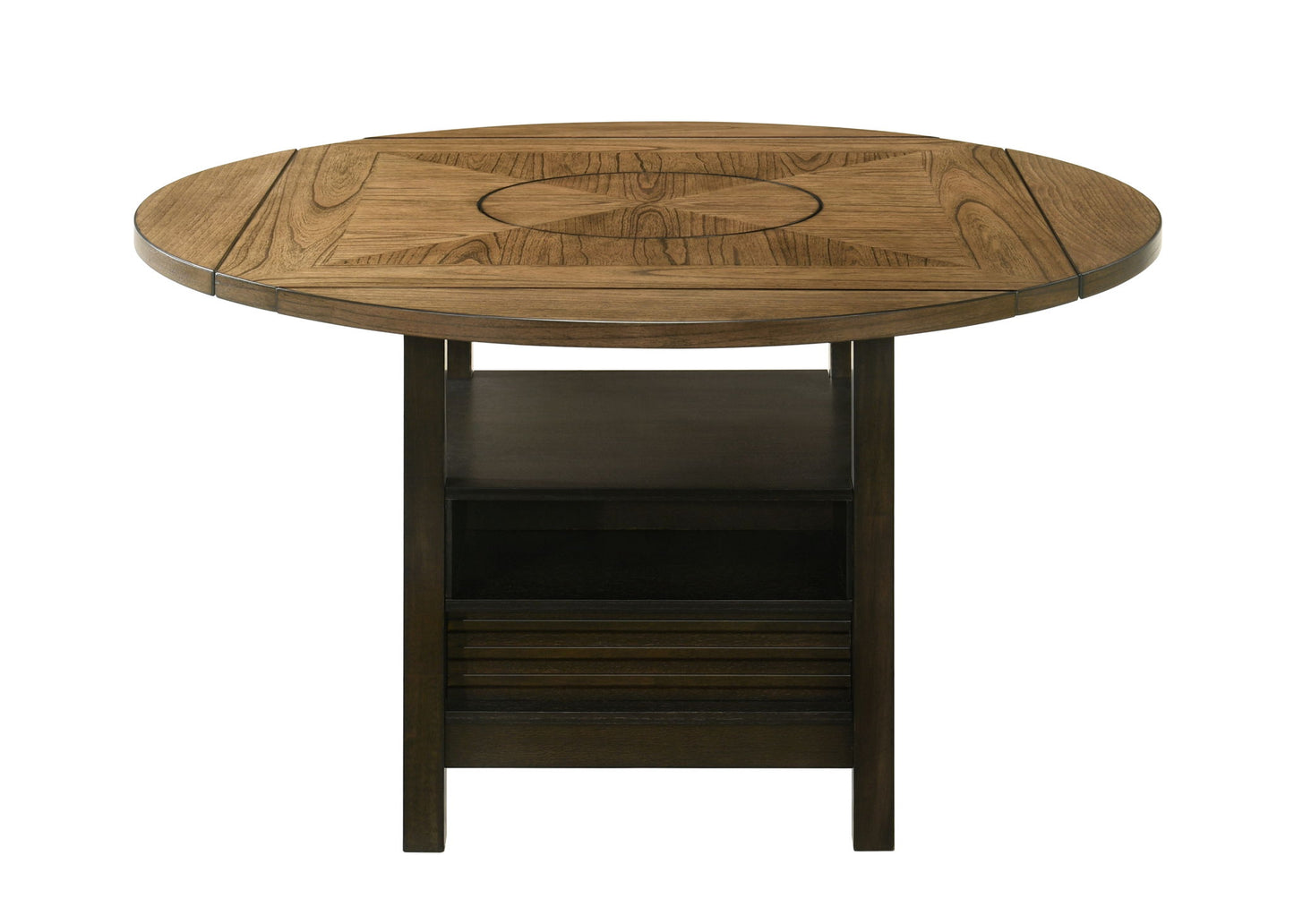 Oakly - Counter Height Table - Charcoal / Light Brown