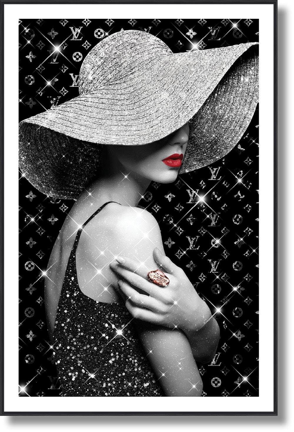 Silver Allure Portrait - 47" x 32" Framed Wall Art